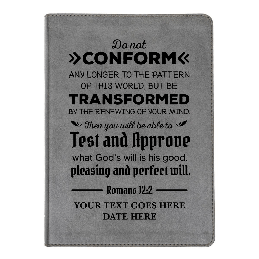 CSB He Reads Gray Study Size Holy Bible Medium Print | Romans 12:2