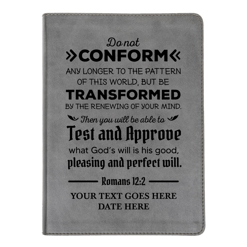 CSB He Reads Gray Study Size Holy Bible Medium Print | Romans 12:2