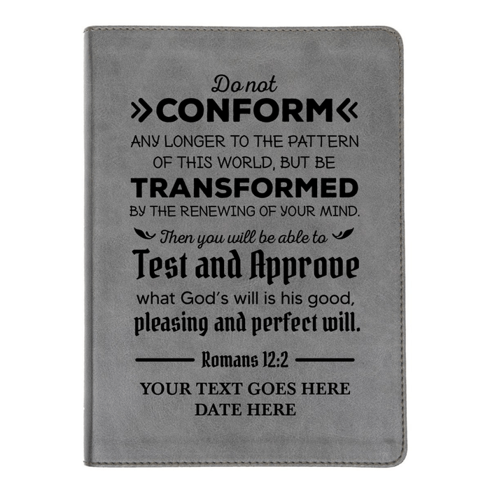 CSB He Reads Gray Study Size Holy Bible Medium Print | Romans 12:2