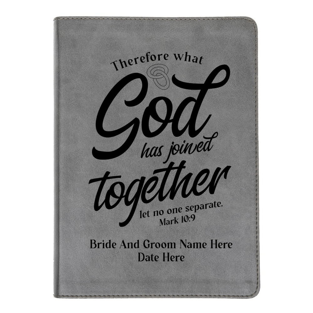 CSB He Reads Gray Study Size Holy Bible Medium Print | Mark 10:9