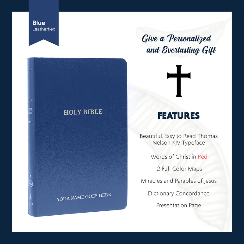 KJV Blue Standard Size Holy Bible Small Print