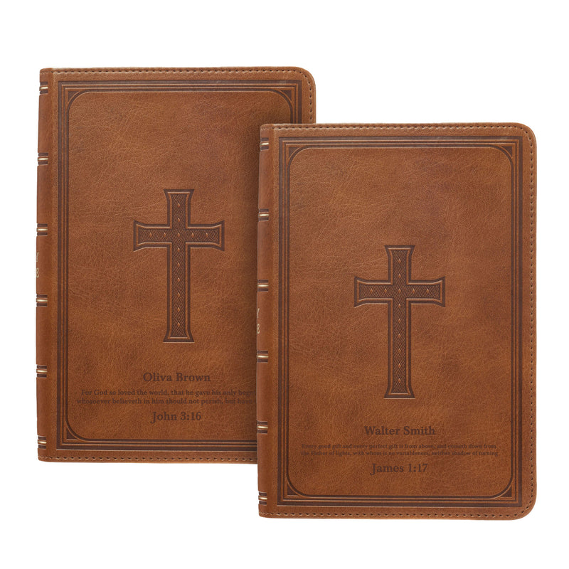 KJV Brown Compact Size Holy Bible Large Print