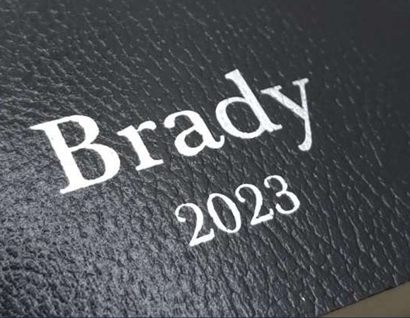 Actual personalization sample for this Bible