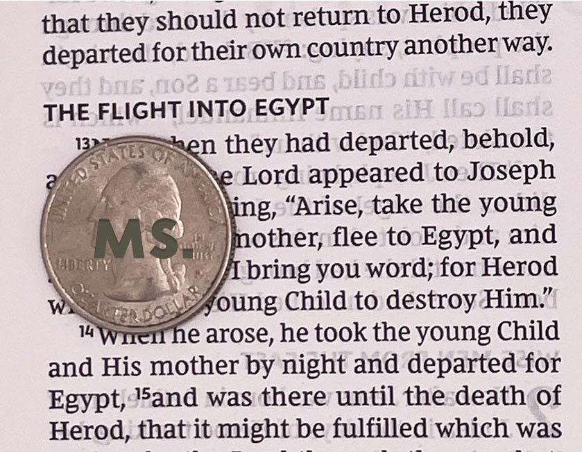 Print sample for this Bible
