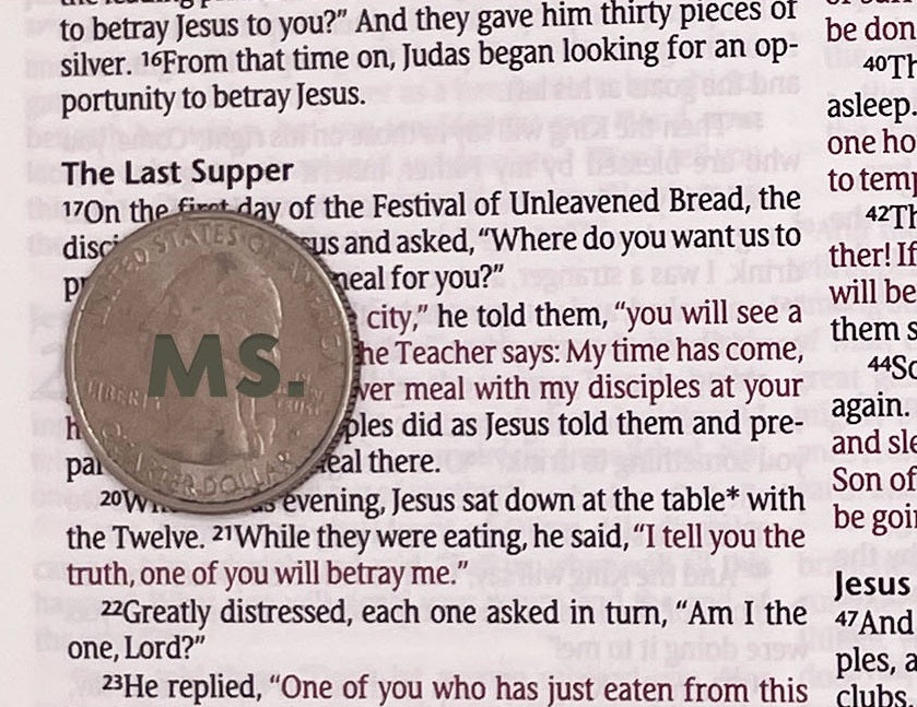 Print sample for this Bible