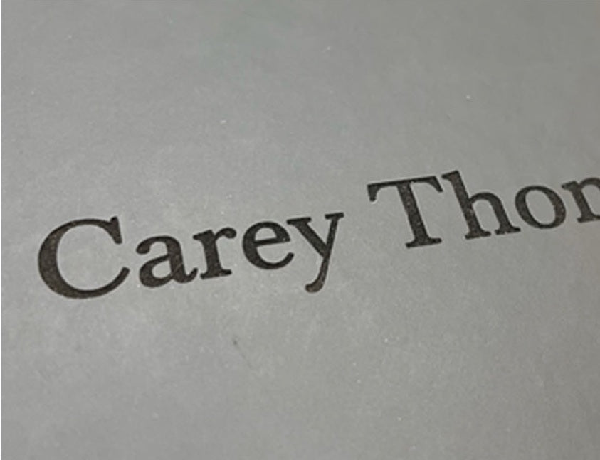 Actual personalization sample for this Bible