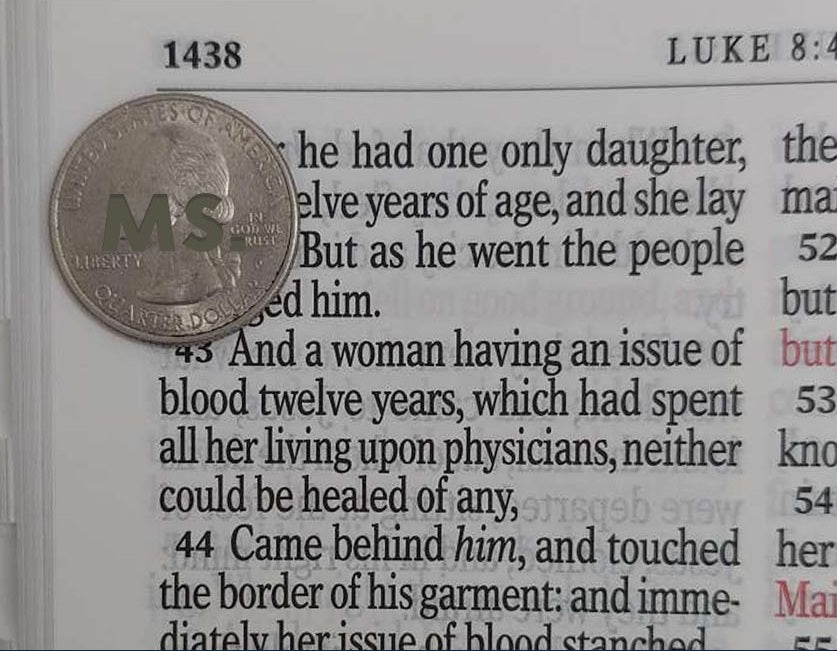 Print sample for this Bible