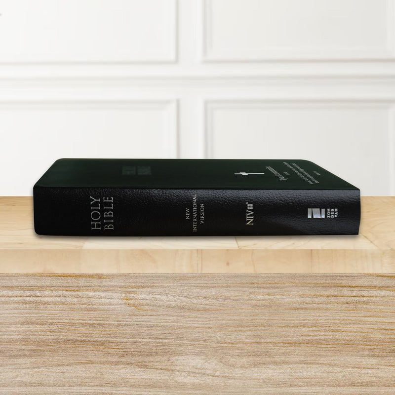 NIV Black Standard Size Holy Bible Small Print