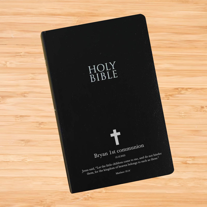 NIV Black Standard Size Holy Bible Small Print