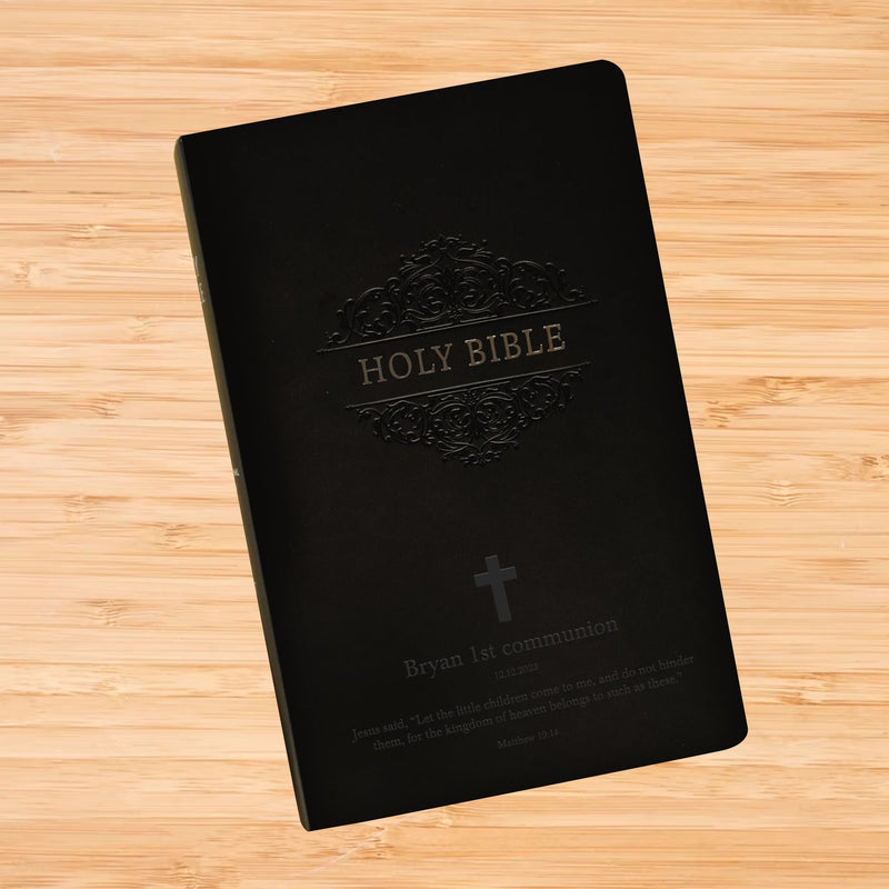 NIV Black Standard Size Soft Touch Holy Bible Small Print
