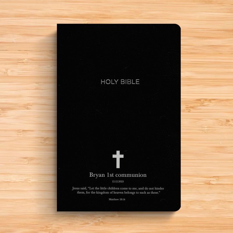 NKJV Black Standard Size Holy Bible Small Print
