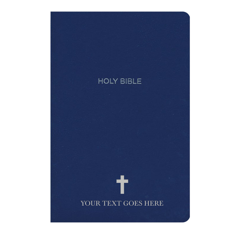 NKJV Blue Standard Size Holy Bible Small Print