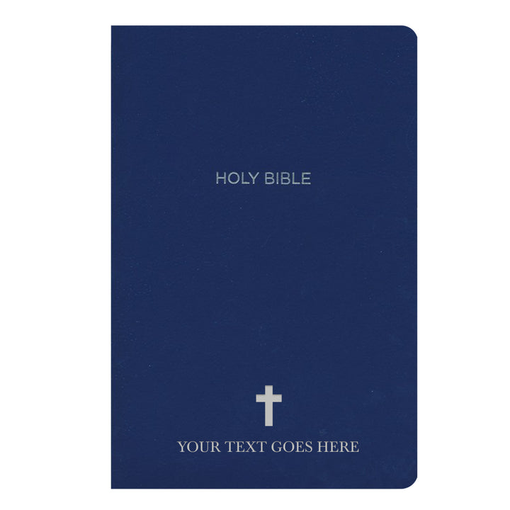 Personalized Blue NKJV Bible | Shepherds Shelf