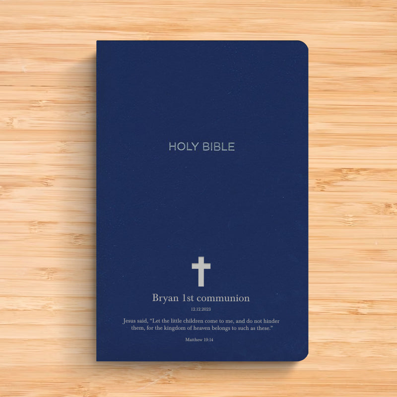 NKJV Blue Standard Size Holy Bible Small Print
