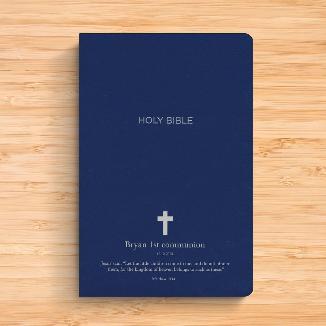 Personalized Blue NKJV Bible | Shepherds Shelf