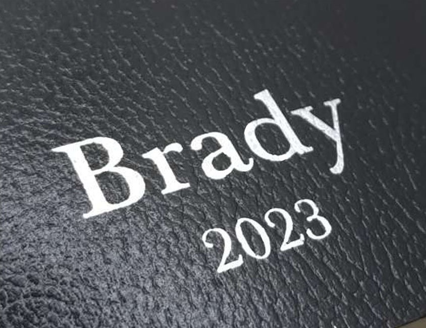 Actual personalization sample for this Bible