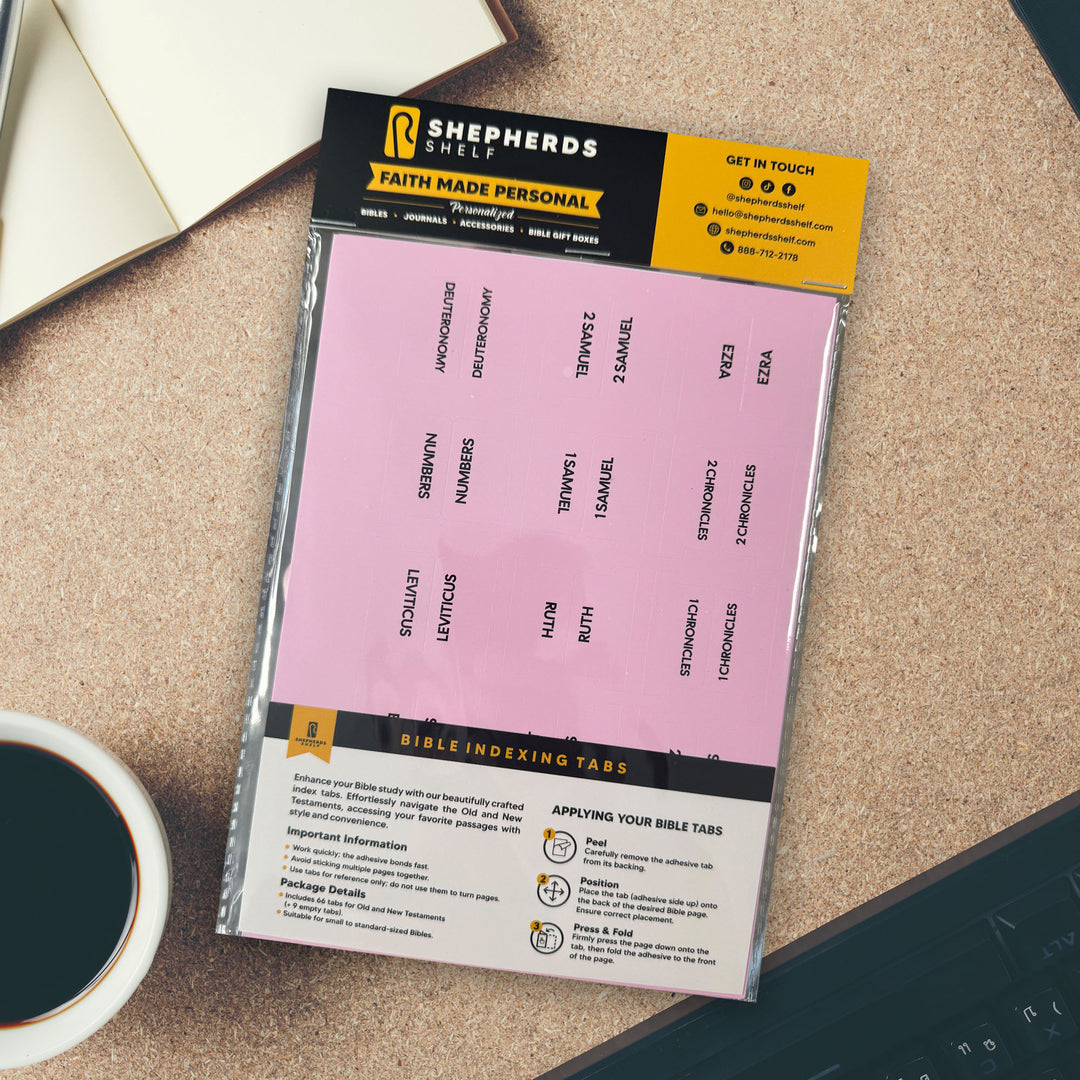 Bible Indexing Tabs | Shepherds Shelf Brand