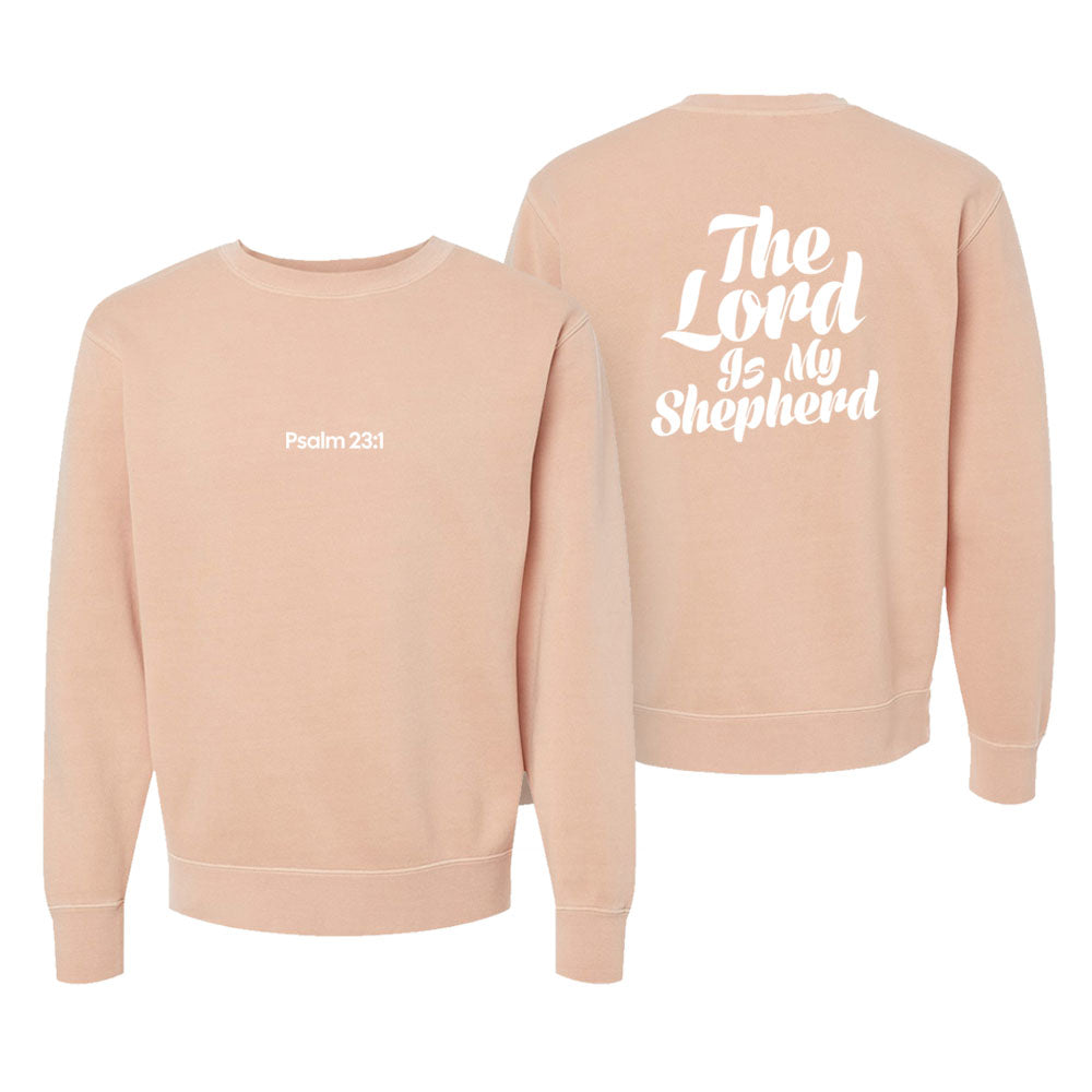 Psalm 32:1 Unisex Pigment-Dyed Crewneck Sweatshirt