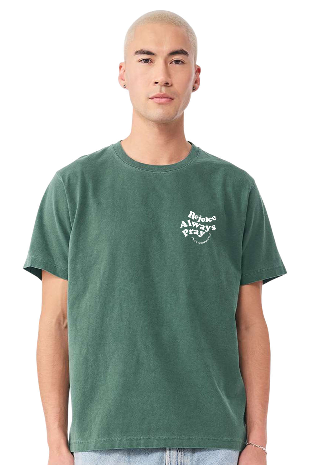 Rejoice Always Pray Unisex Garment-Dyed Tee