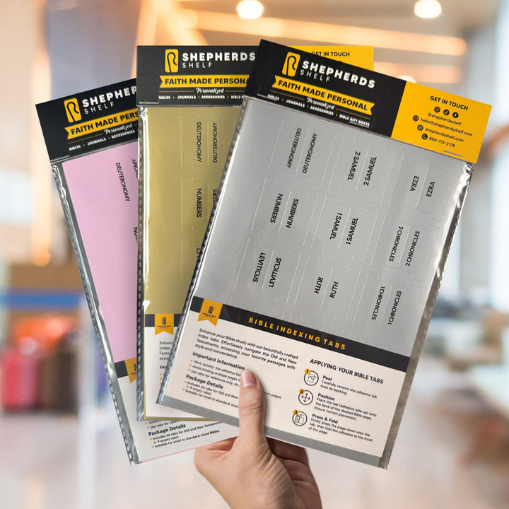 Bible Indexing Tabs | Shepherds Shelf Brand