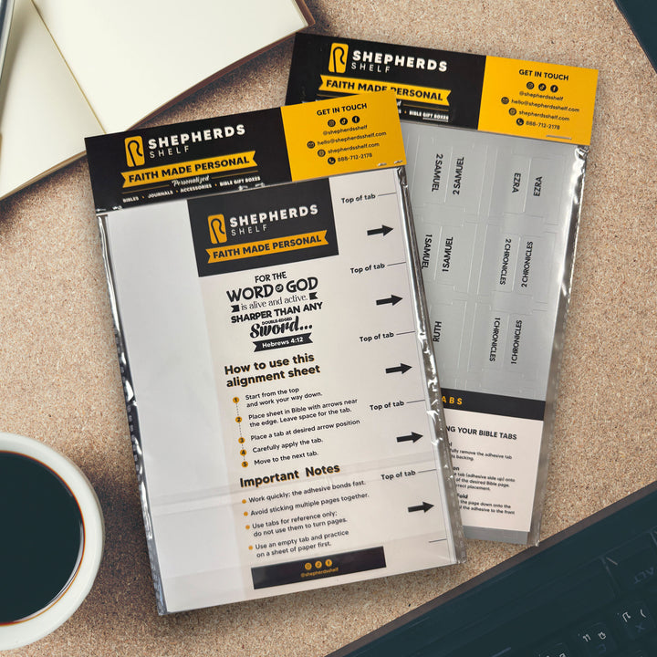 Bible Indexing Tabs | Shepherds Shelf Brand