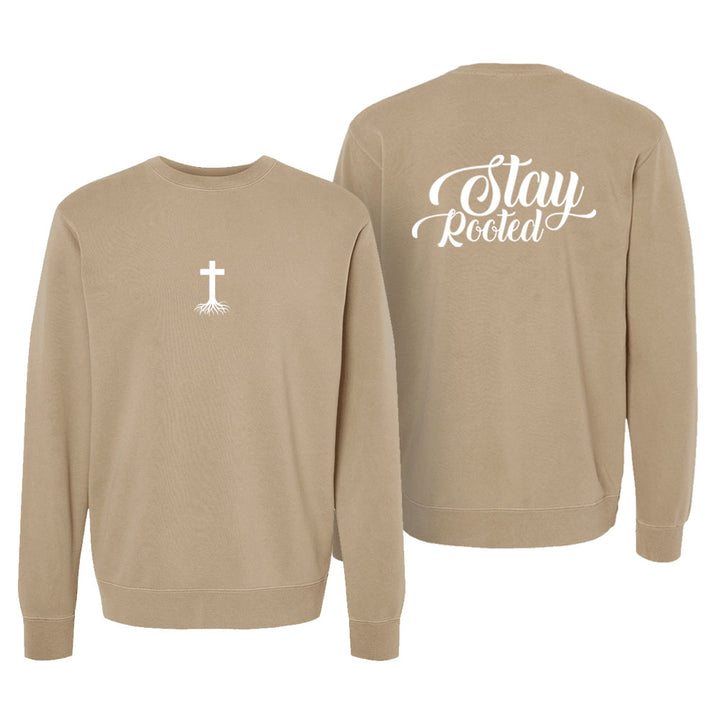 Stay Rooted Unisex Pigment-Dyed Crewneck Sweatshirt