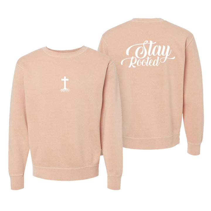 Stay Rooted Unisex Pigment-Dyed Crewneck Sweatshirt