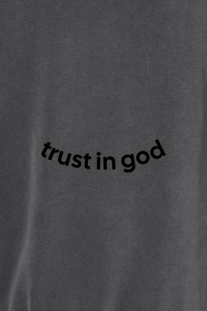 Trust in God Unisex Pigment-Dyed Hoodie Sweatshirt