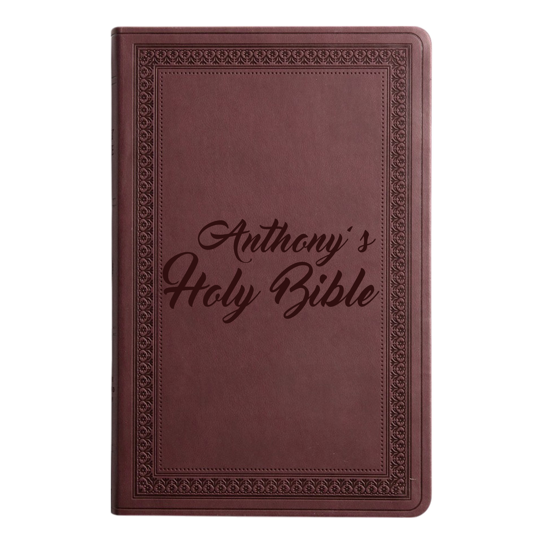 ESV Purple Plum Standard Size Holy Bible Large Print | Live-in-scripture Collection 2