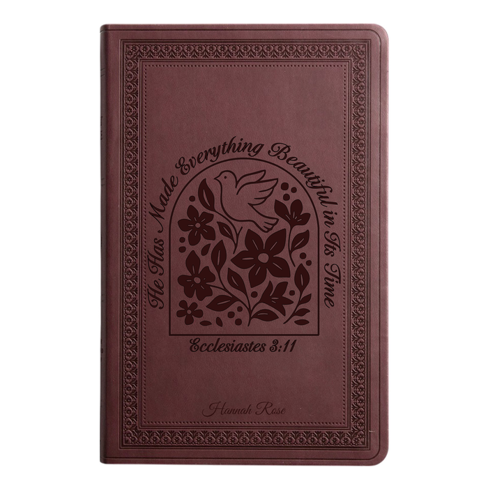 ESV Purple Plum Standard Size Holy Bible Large Print | Ecclesiastes 3:11