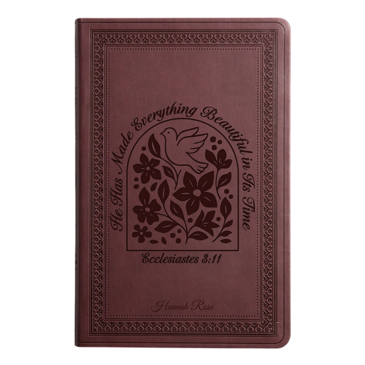 ESV Purple Plum Standard Size Holy Bible Large Print | Ecclesiastes 3:11