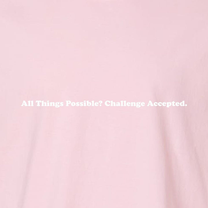 All Things Possible Challenge Accepted Unisex Garment - Dyed Tee - Shepherds Shelf
