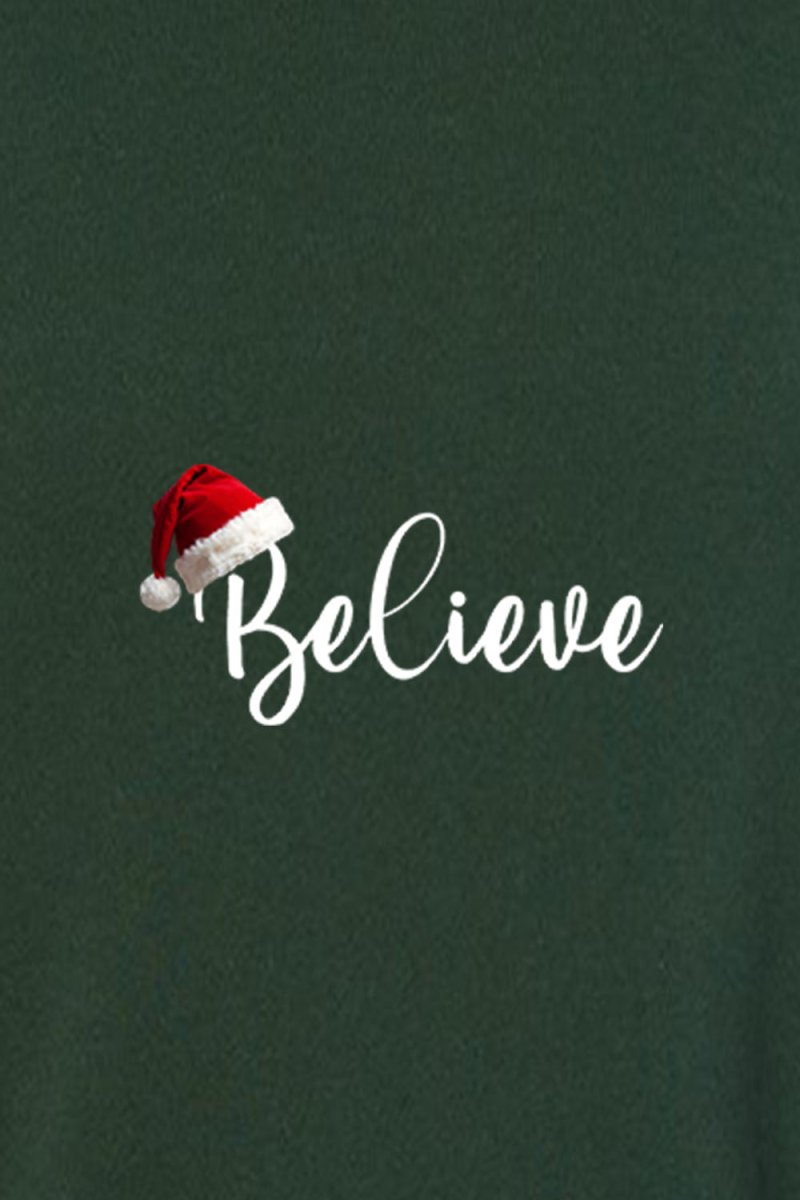 Believe Unisex Sponge Fleece Raglan Crewneck Sweatshirt - Shepherds Shelf