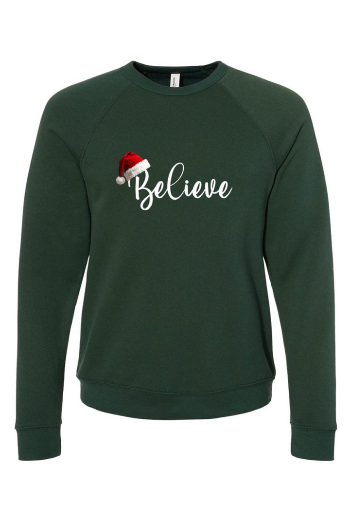Believe Unisex Sponge Fleece Raglan Crewneck Sweatshirt - Shepherds Shelf