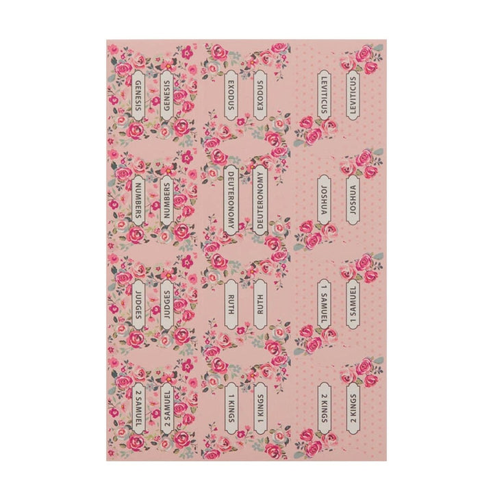 Bible Indexing Tabs Floral Pink/Blue | Shepherds Shelf - Shepherds Shelf