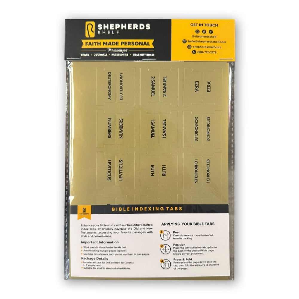 Bible Indexing Tabs | Shepherds Shelf Brand - Shepherds Shelf