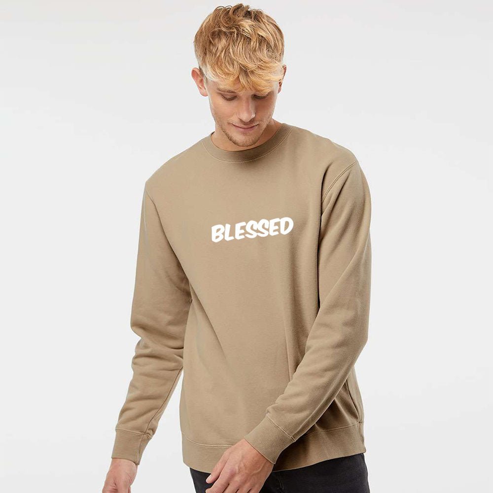 Blessed Unisex Pigment - Dyed Crewneck Sweatshirt - Shepherds Shelf