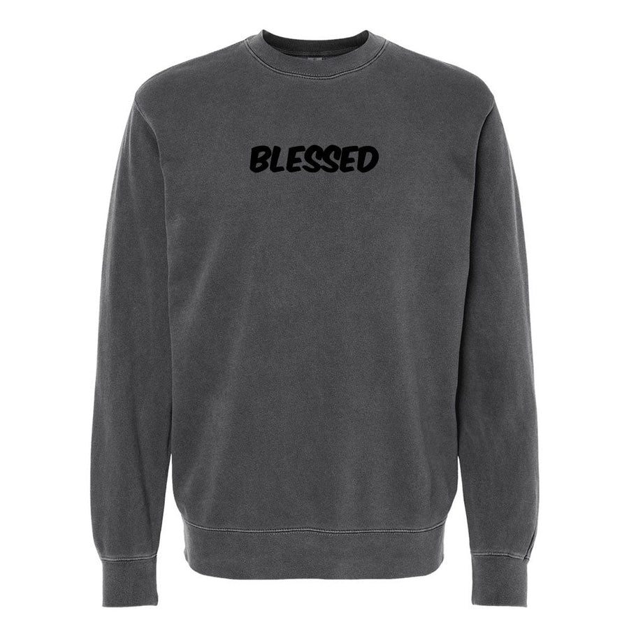 Blessed Unisex Pigment - Dyed Crewneck Sweatshirt - Shepherds Shelf