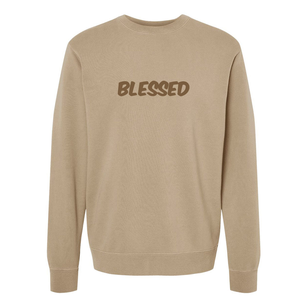 Blessed Unisex Pigment - Dyed Crewneck Sweatshirt - Shepherds Shelf