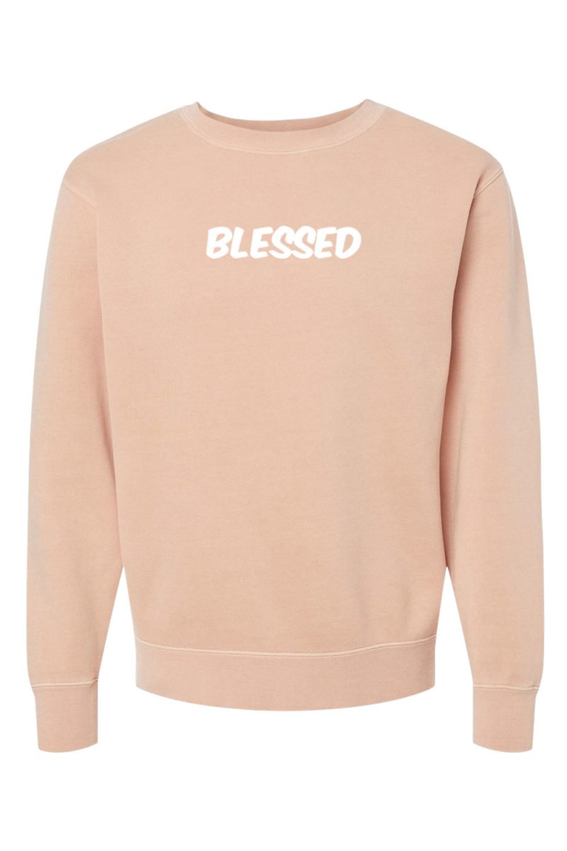 Blessed Unisex Pigment - Dyed Crewneck Sweatshirt - Shepherds Shelf