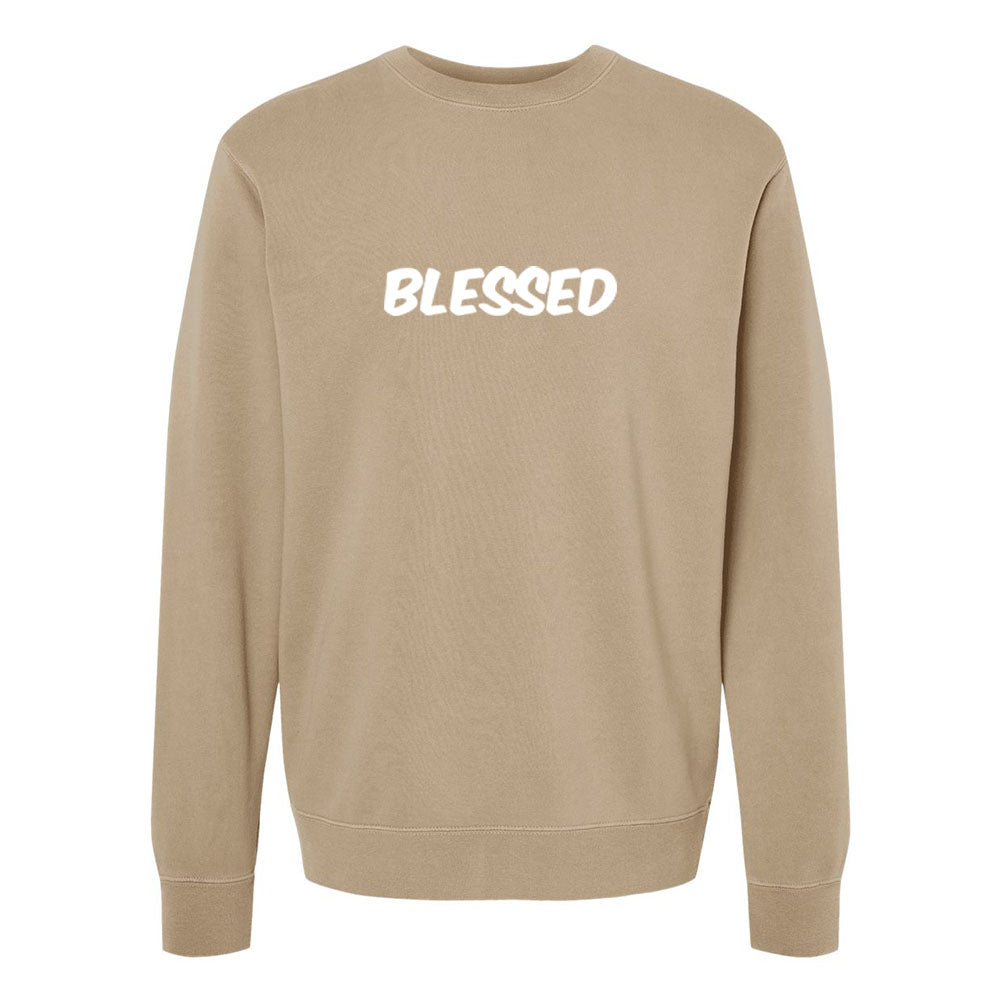 Blessed Unisex Pigment - Dyed Crewneck Sweatshirt - Shepherds Shelf