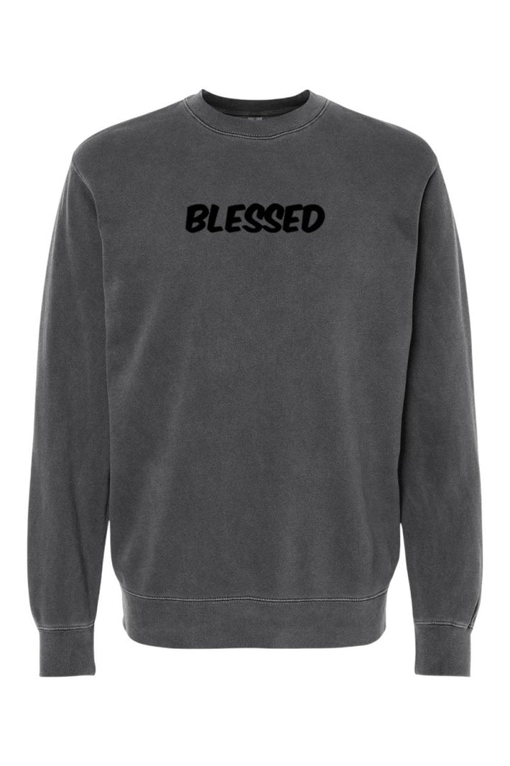 Blessed Unisex Pigment - Dyed Crewneck Sweatshirt - Shepherds Shelf