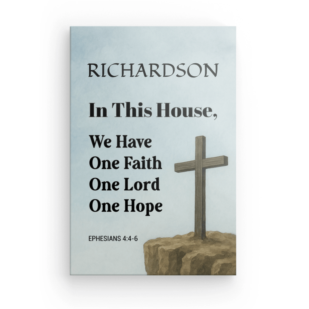 Canvas Ephesians 4:4 - 6 - Shepherds Shelf