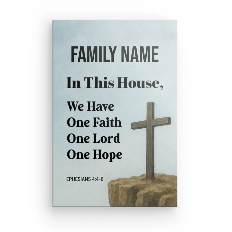 Canvas Ephesians 4:4 - 6 - Shepherds Shelf