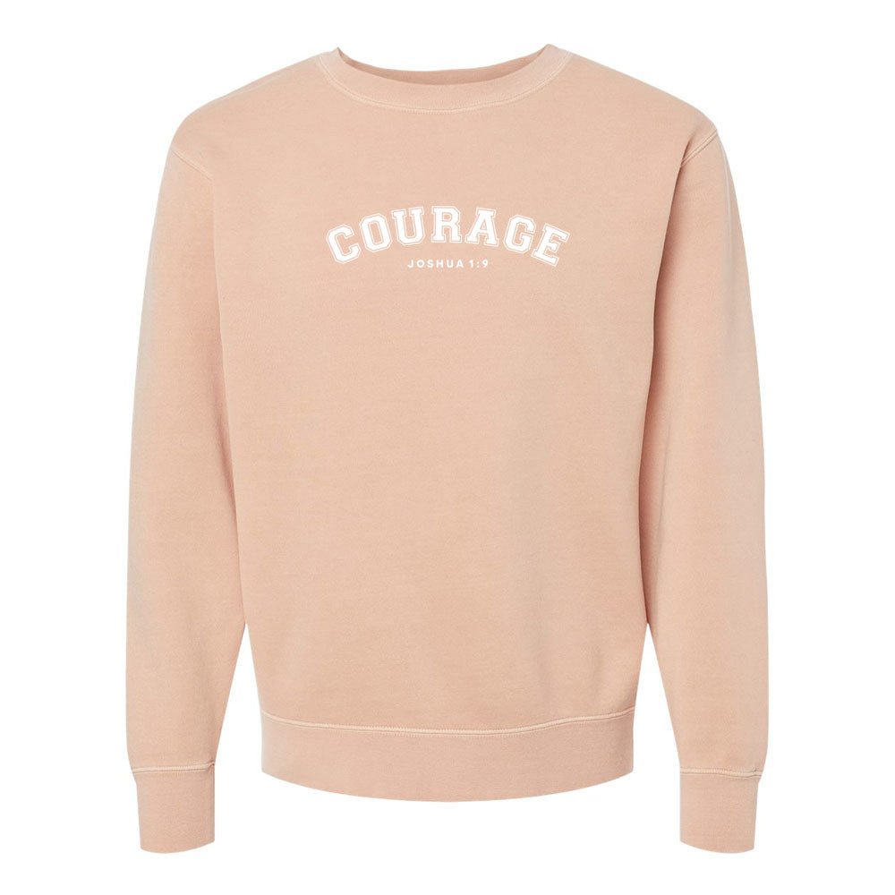 Courage Unisex Pigment - Dyed Crewneck Sweatshirt - Shepherds Shelf