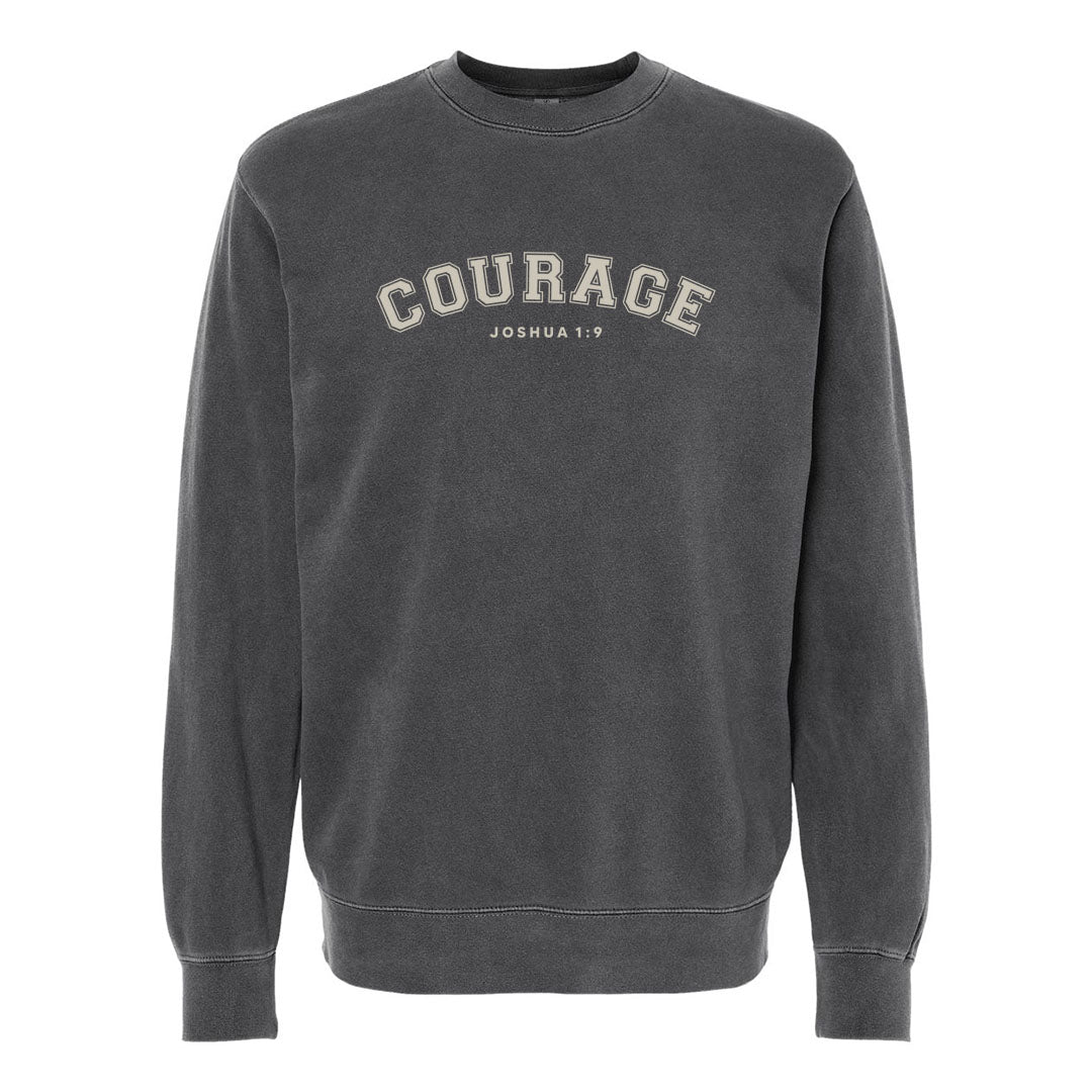Courage Unisex Pigment - Dyed Crewneck Sweatshirt - Shepherds Shelf