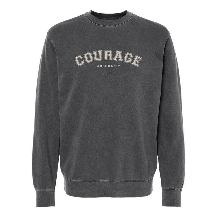 Courage Unisex Pigment - Dyed Crewneck Sweatshirt - Shepherds Shelf