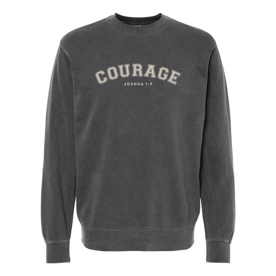 Courage Unisex Pigment - Dyed Crewneck Sweatshirt - Shepherds Shelf