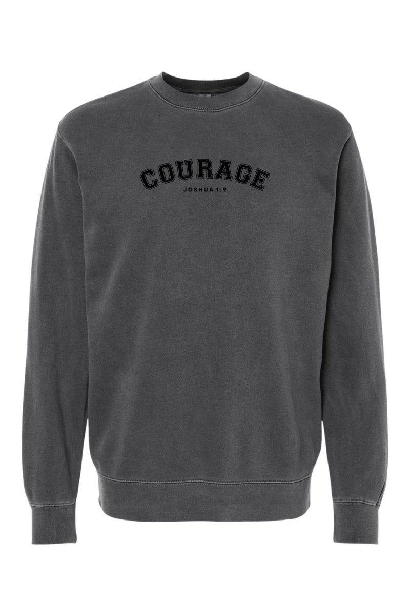 Courage Unisex Pigment - Dyed Crewneck Sweatshirt - Shepherds Shelf