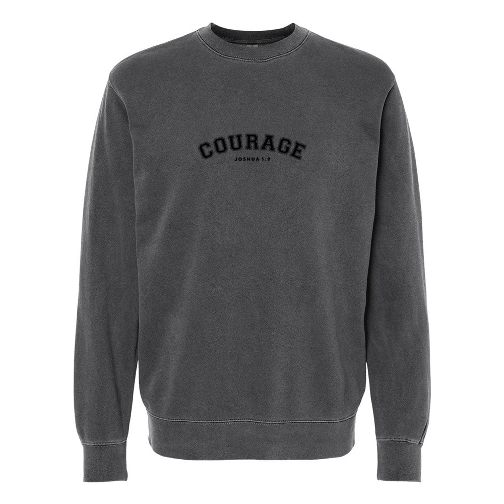 Courage Unisex Pigment - Dyed Crewneck Sweatshirt - Shepherds Shelf